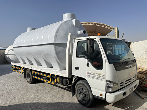 Water tank delivery truck in Sharjah UAE